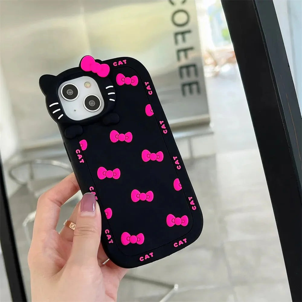 Kawaii Hello Kitty Silicone iPhone Case - KAWAII LULU