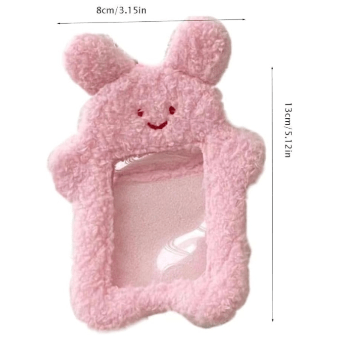 Keychain Kpop Photocard Rabbit Holder Kitten Kawaii Plush