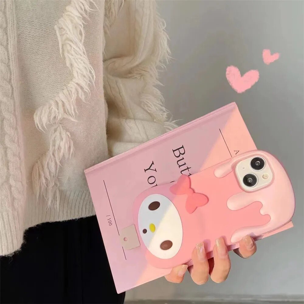Kawaii My Melody Melting Ice Cream iPhone Case - KAWAII LULU