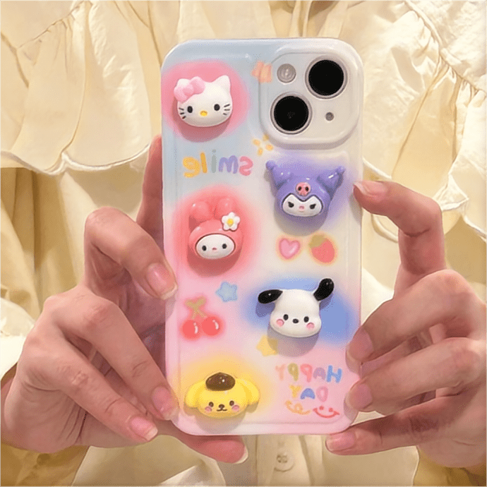 Kawaii Figurenfamilie iPhone-Hülle