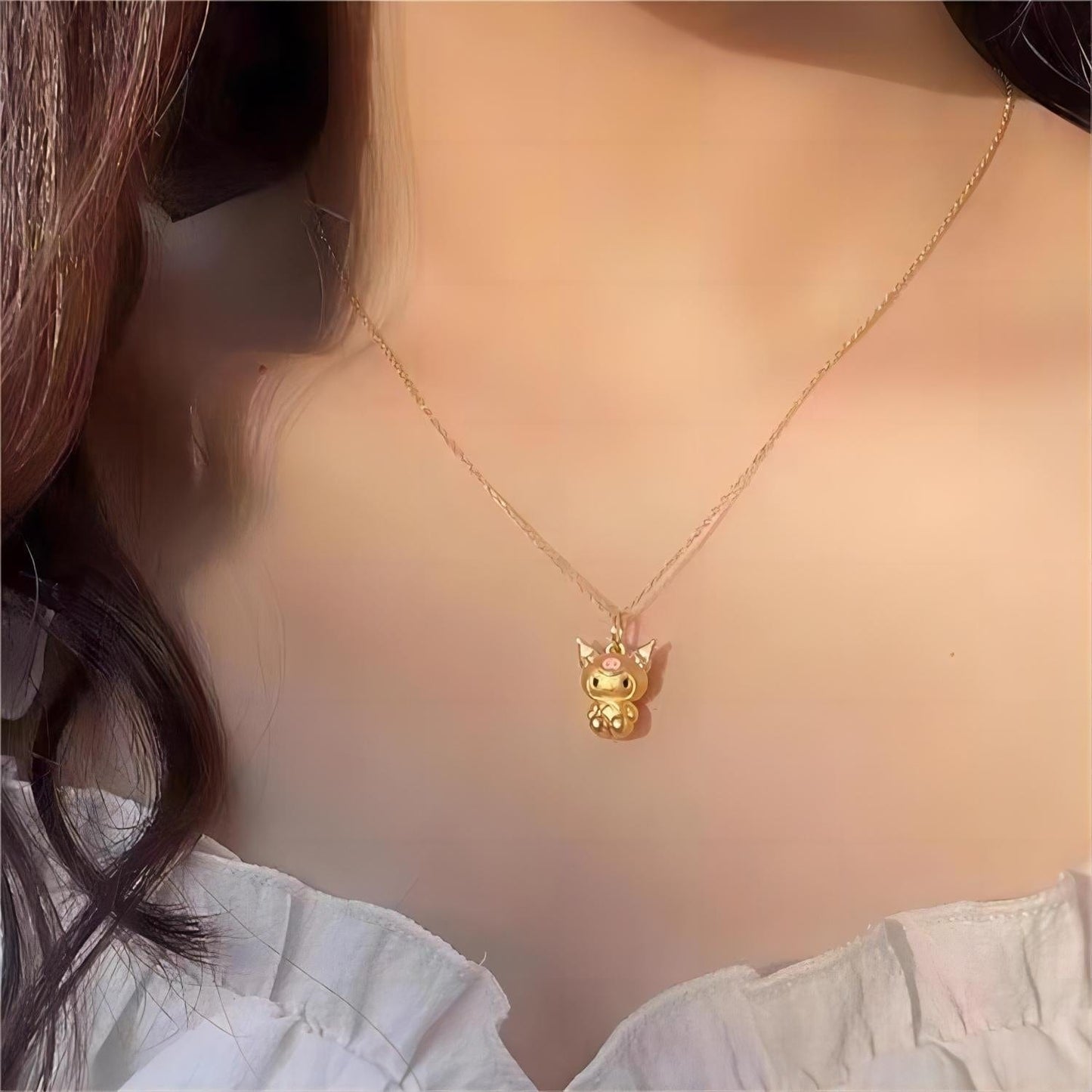Kawaii Gold Filled Kuro Necklace