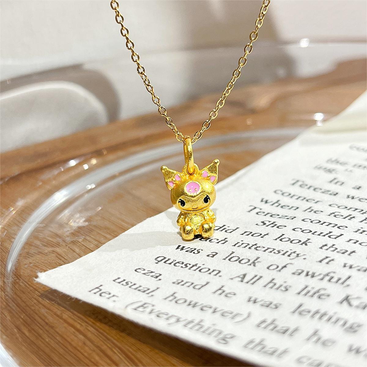 Kawaii Gold Filled Kuro Necklace