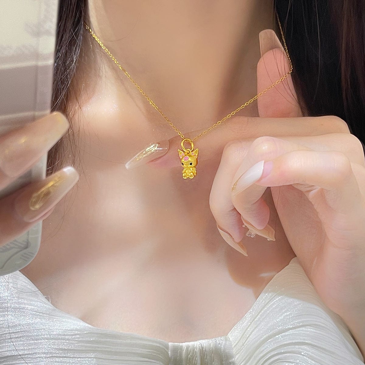 Kawaii Gold Filled Kuro Necklace