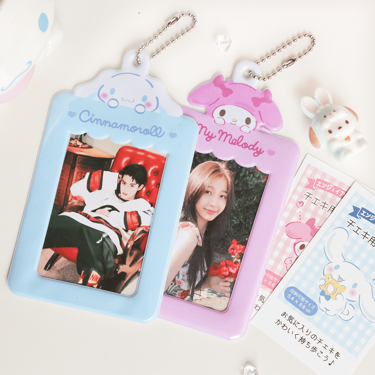 Photocard Kawaii Holder Keychain Kpop