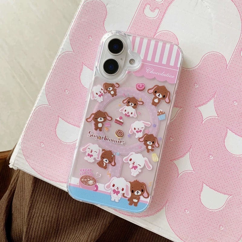 Case Sugarbunnies Magnetic Stand iPhone Kawaii