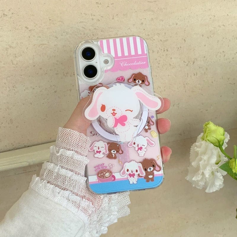 Case Sugarbunnies Magnetic Stand iPhone Kawaii