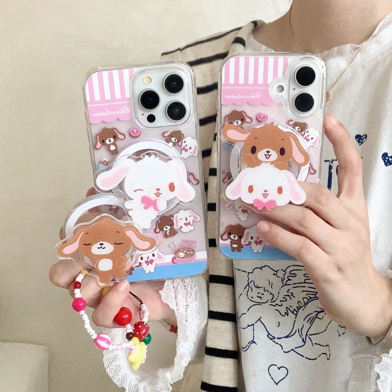 Case Sugarbunnies Magnetic Stand iPhone Kawaii