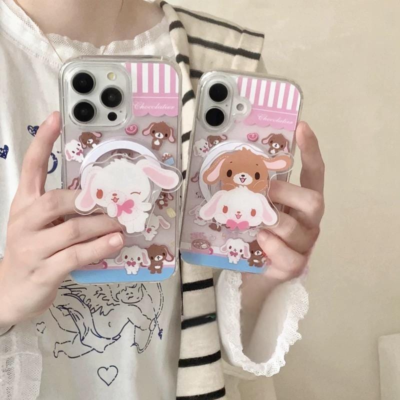 Case Sugarbunnies Magnetic Stand iPhone Kawaii