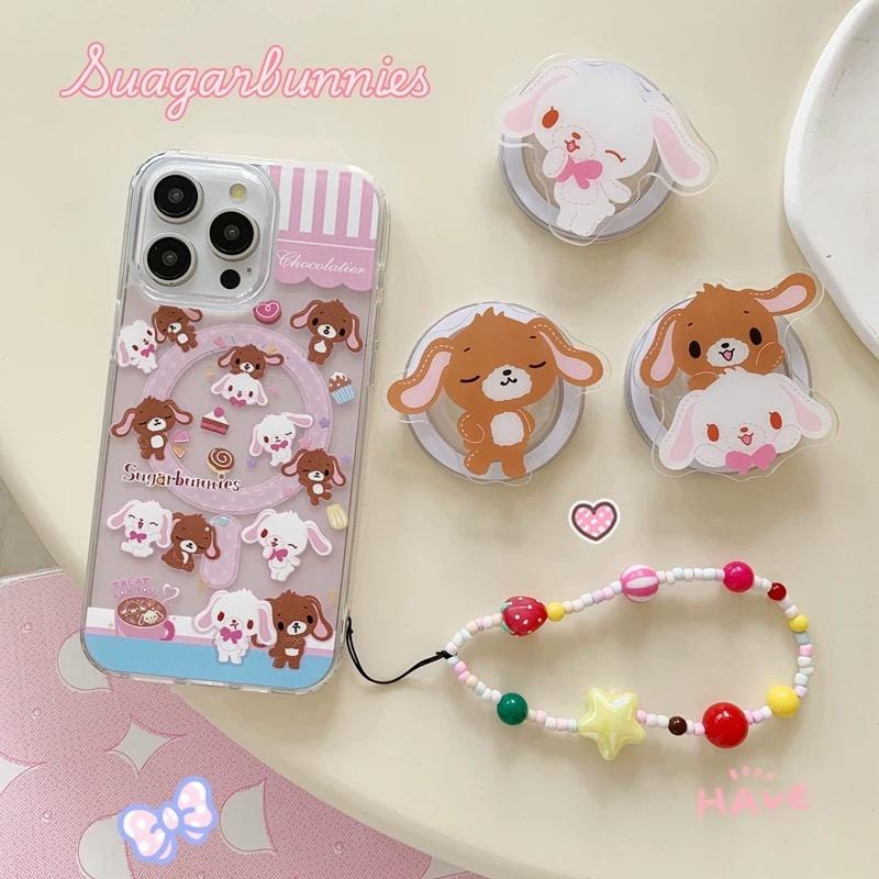 Case Sugarbunnies Magnetic Stand iPhone Kawaii