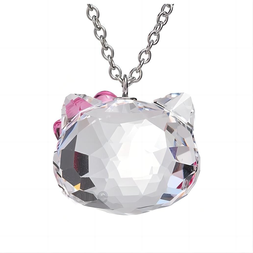 Kawaii Crystal Kitty Necklace