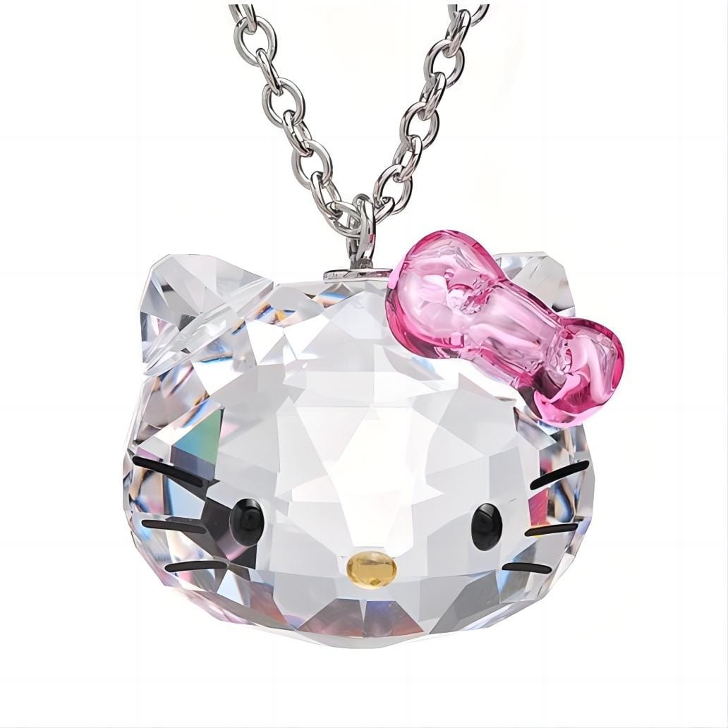 Kawaii Crystal Kitty Necklace