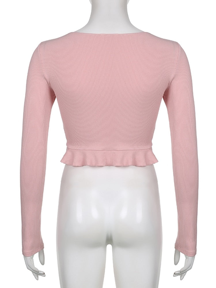 Lace Knit Princess Sweater - coquette, dollette, fae, faecore, fairycore Kawaii Babe