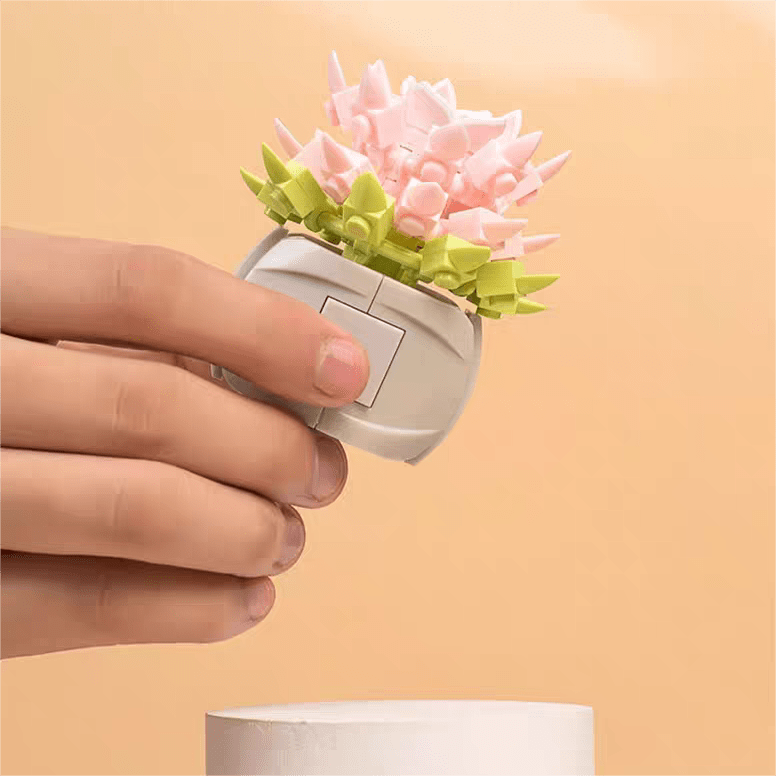 Bausteine zum Zusammenbauen von Schönheitsblumen