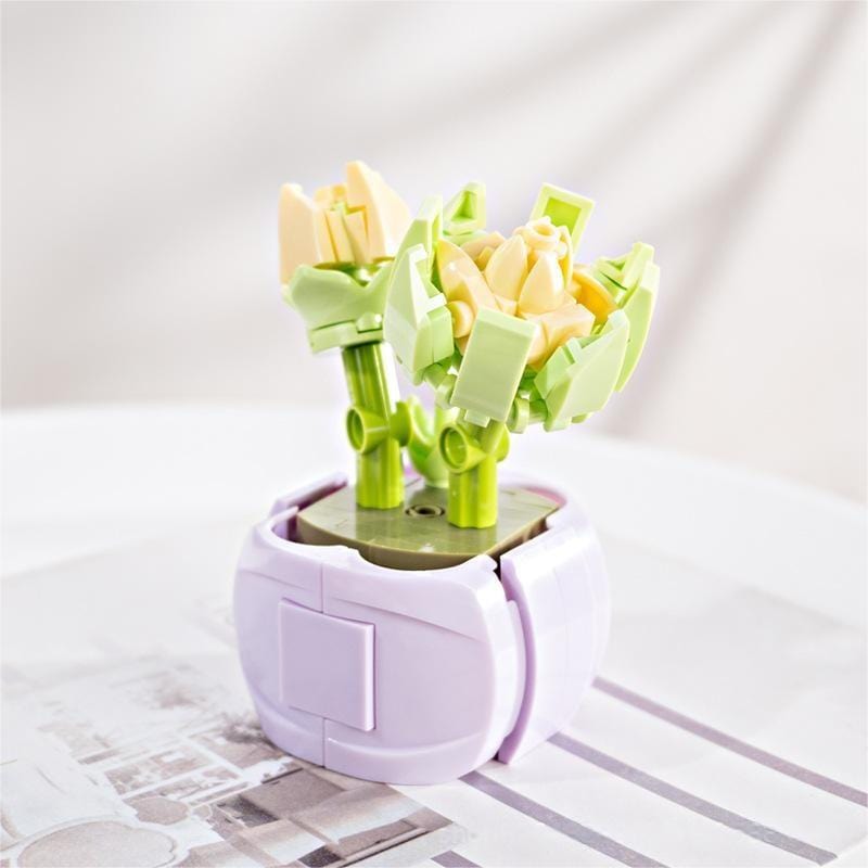 Bausteine zum Zusammenbauen von Schönheitsblumen