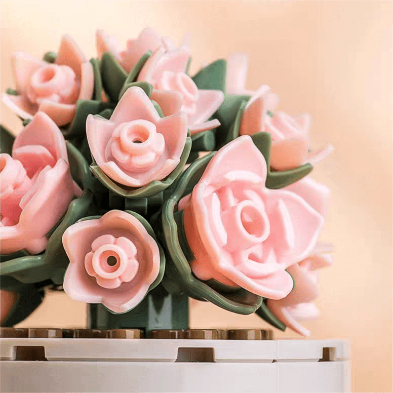 Bausteine zum Zusammenbauen von Schönheitsblumen