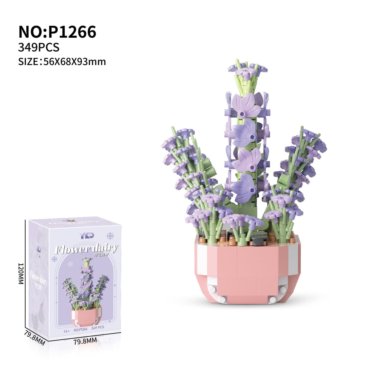 Flower Pot Assembly Building Blocks