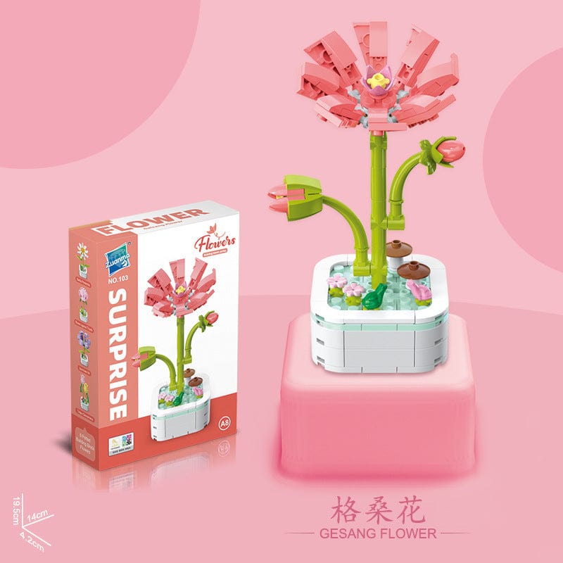 Bunte Blumenbausteine