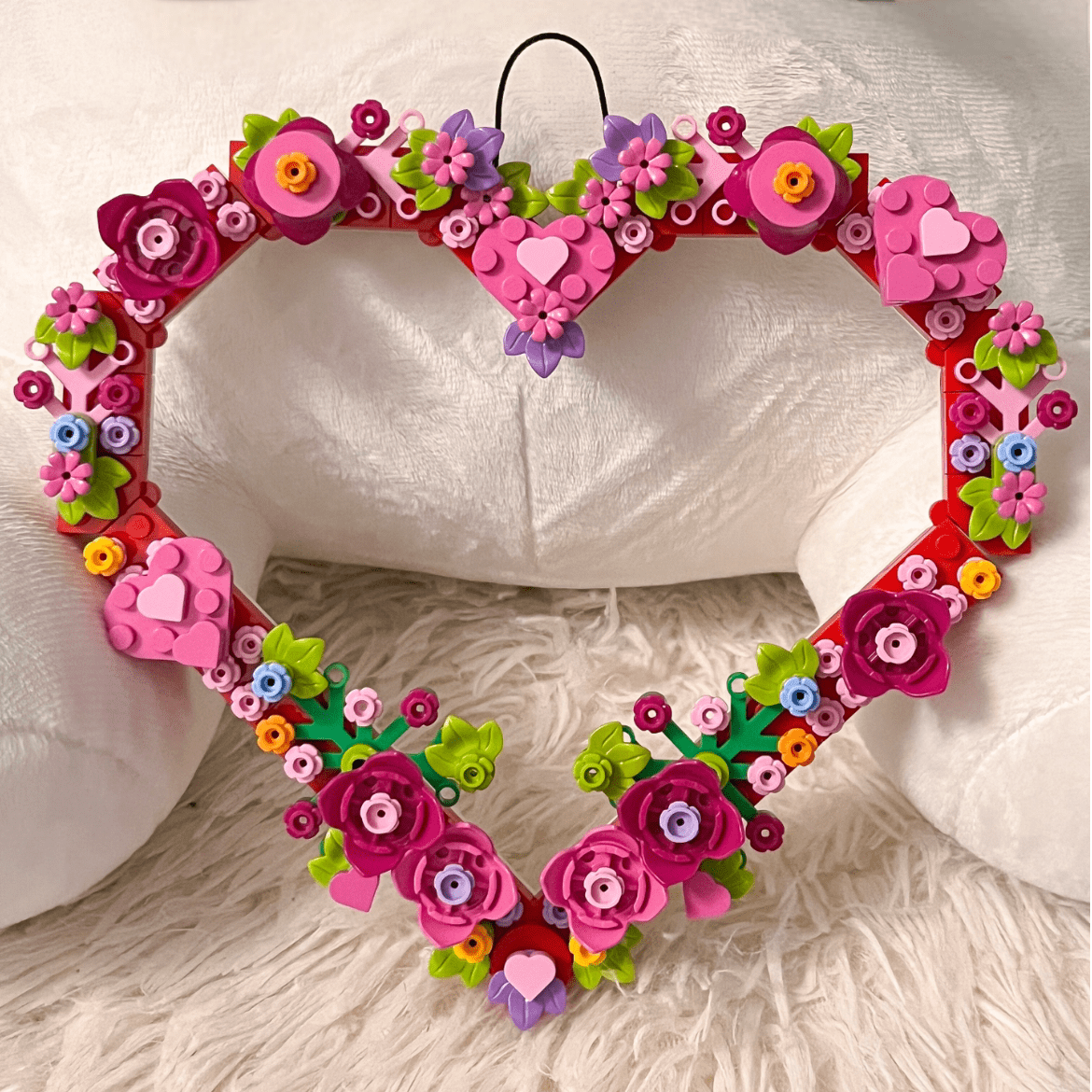 Floral Heart Bricks Building