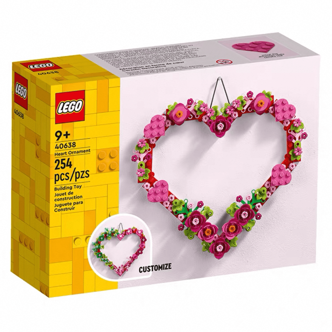 Floral Heart Bricks Building