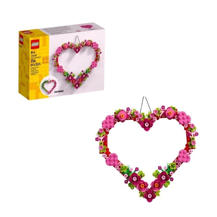 Floral Heart Bricks Building