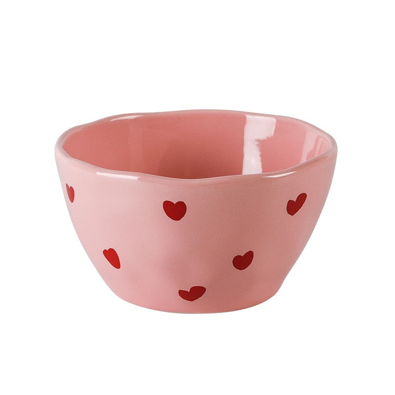 Lovecore dinnerware - bowls - dinnerware - heartcore - pink aesthetic - bowl