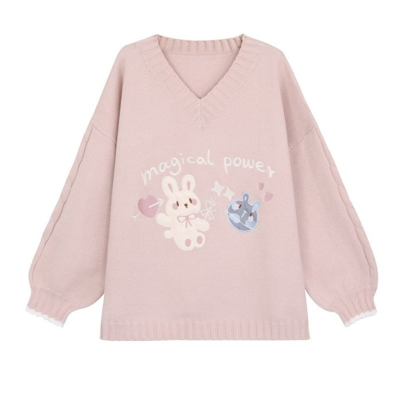 Magical Power Bunny Crewneck - shirt
