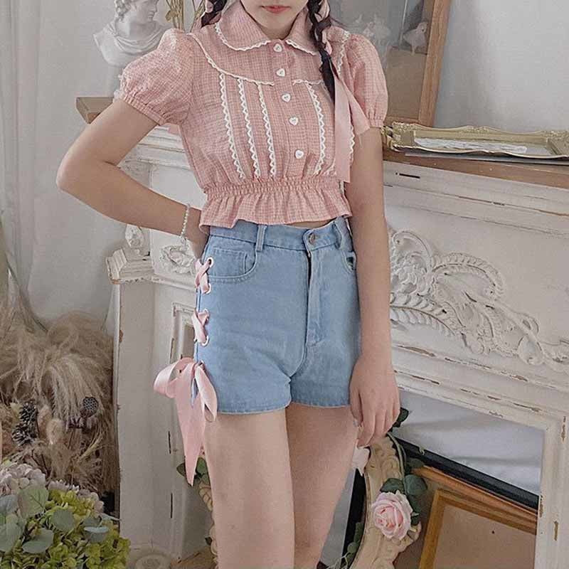 Pink Corset Shorts - Shorts