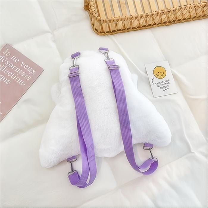 Ghost Backpack Crossbody Plush Bag