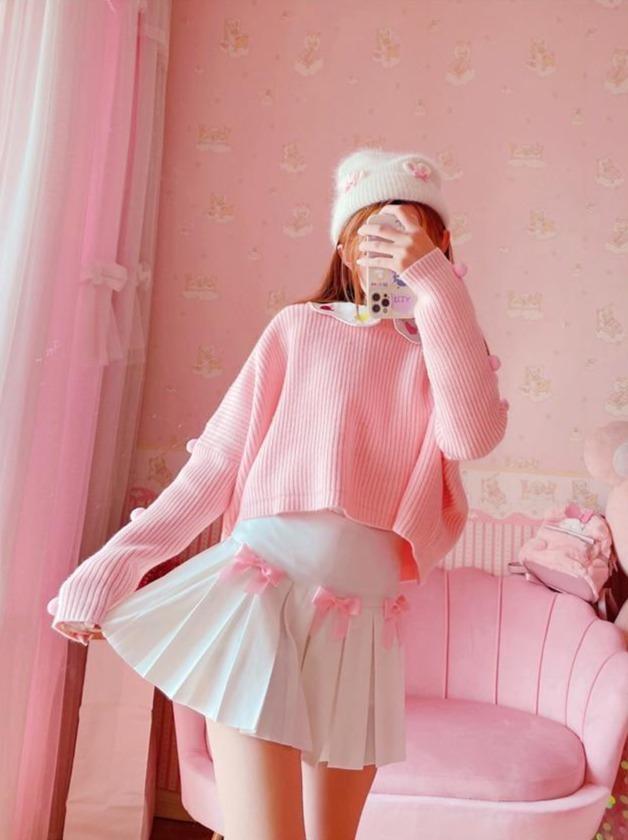 Princess Tennis Skirt - bowknot, bows, fairy kei, kawaii, kawaii fashion