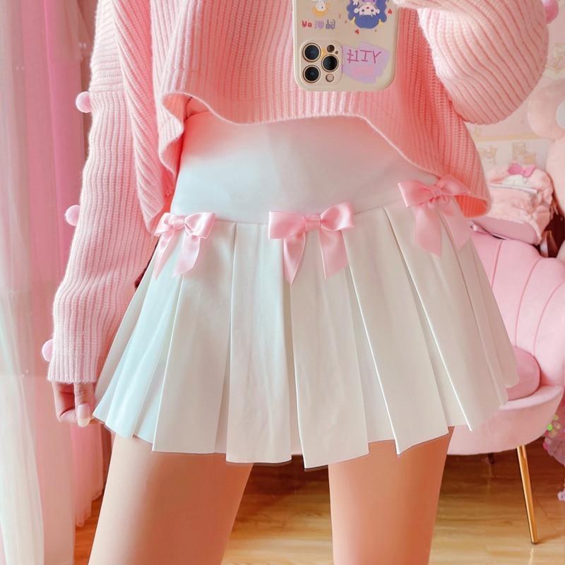 Princess Tennis Skirt - bowknot, bows, fairy kei, kawaii, kawaii fashion