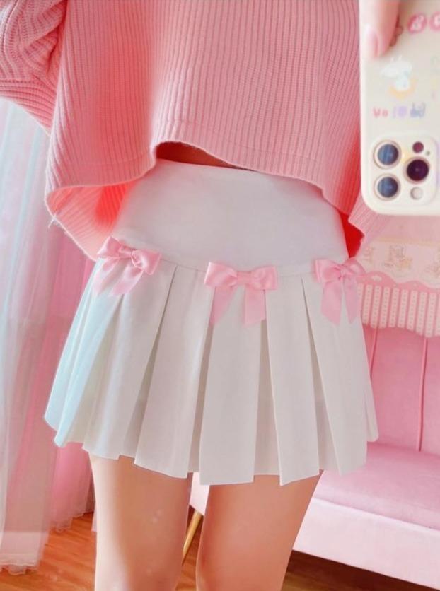 Princess Tennis Skirt - bowknot, bows, fairy kei, kawaii, kawaii fashion