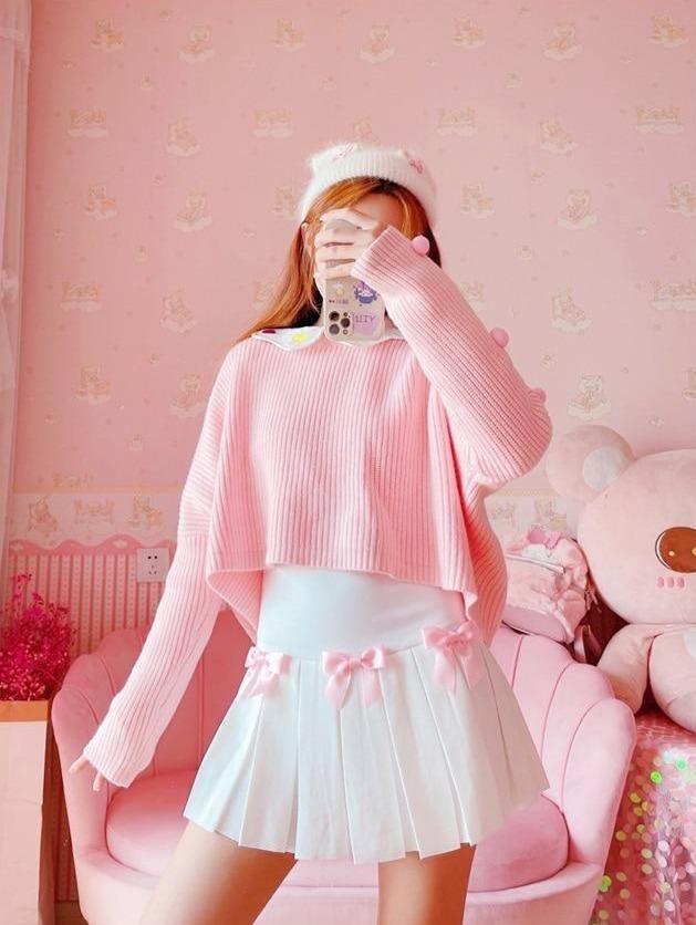 Princess Tennis Skirt - bowknot, bows, fairy kei, kawaii, kawaii fashion