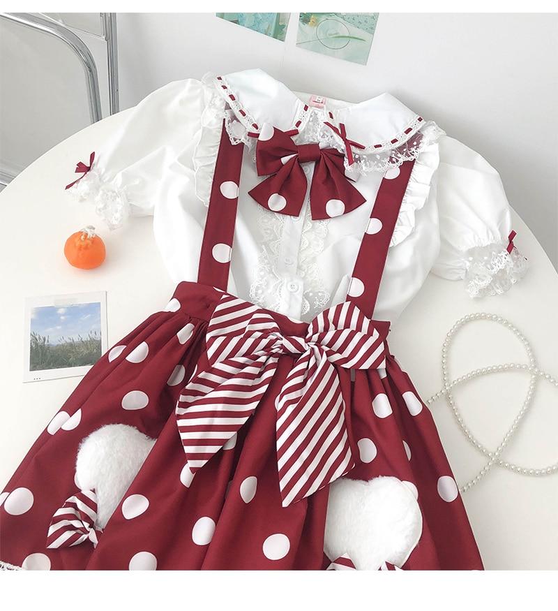 Skirt Princess Suspender Polkadot