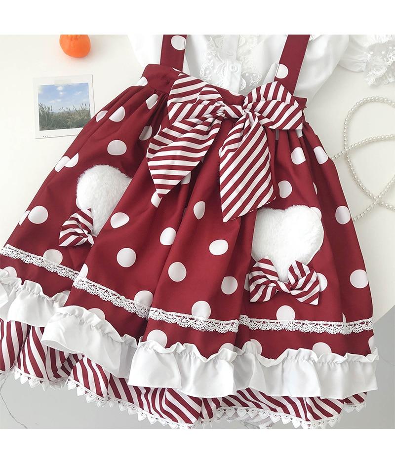 Skirt Princess Suspender Polkadot