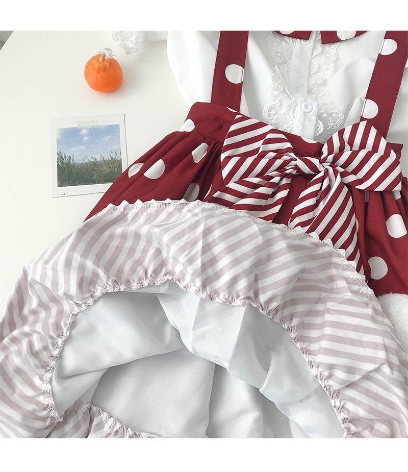 Skirt Princess Suspender Polkadot