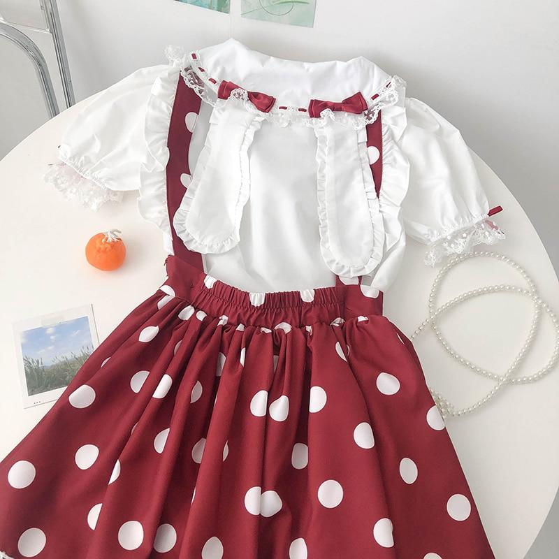 Skirt Princess Suspender Polkadot