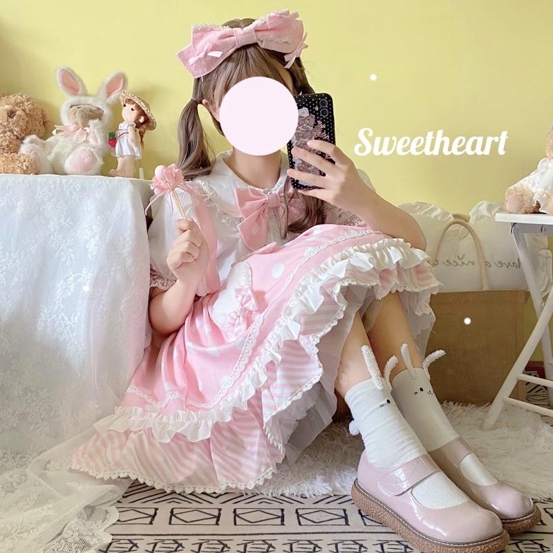 Skirt Princess Suspender Polkadot