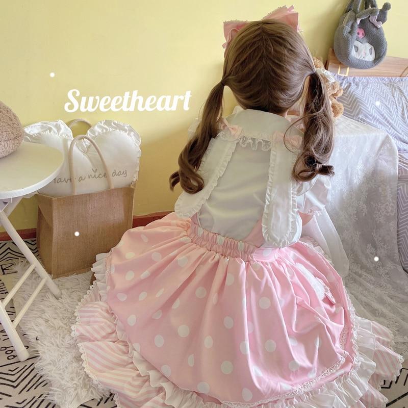 Skirt Princess Suspender Polkadot