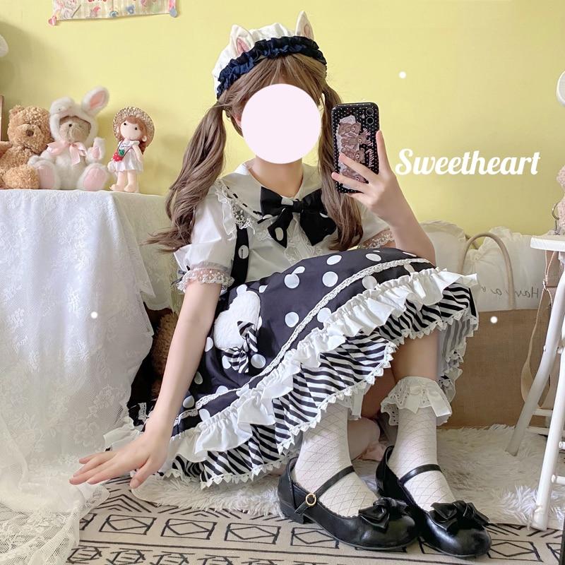 Skirt Princess Suspender Polkadot