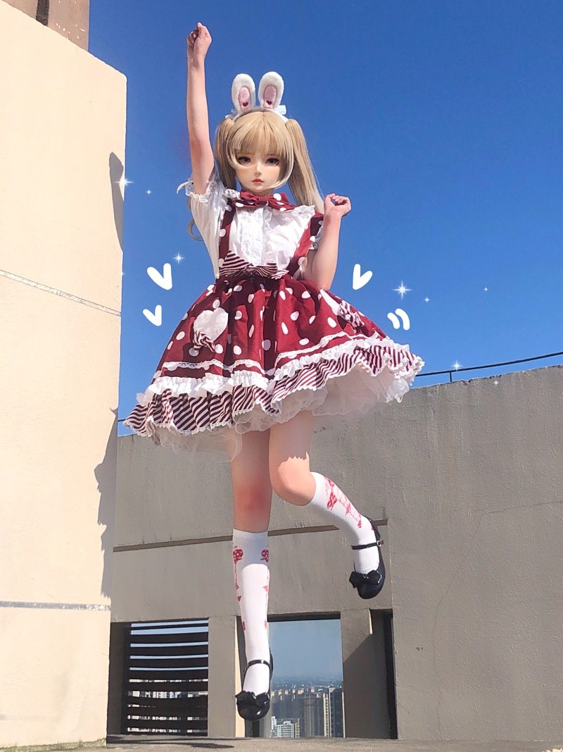 Skirt Princess Suspender Polkadot