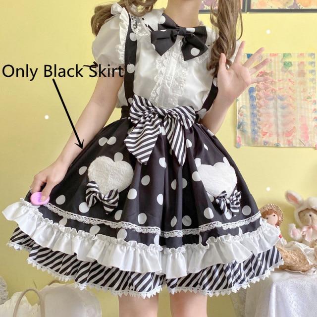 Skirt Princess Suspender Polkadot