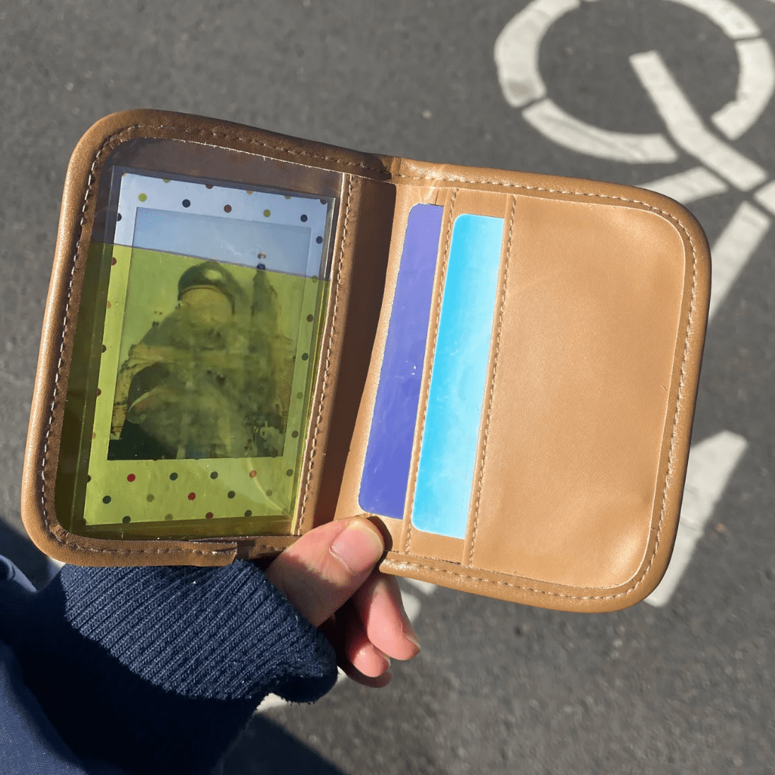 Floral Retro Cream Embroidery Marron Wallet
