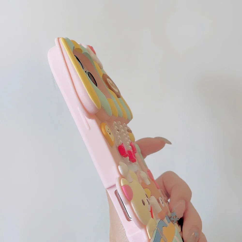 Kawaii rilakkuma bear coffee cafe iphone case mobile cover