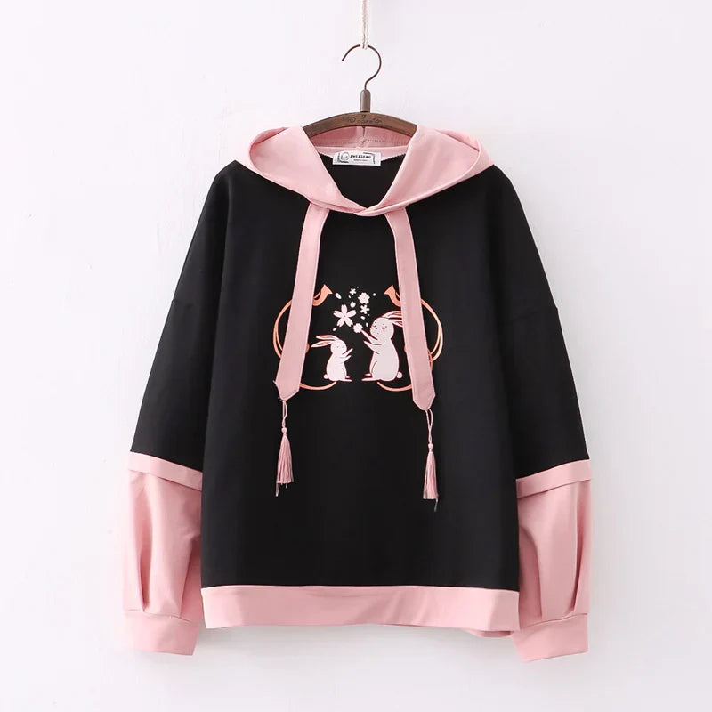 Sakura bunny hoodie - hoodies - sweaters - sweatshirt - sweatshirts