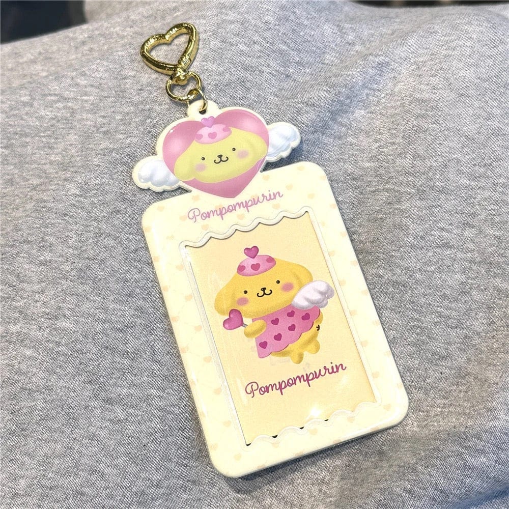 Photocard Angel Keychain Holder Kpop Heart