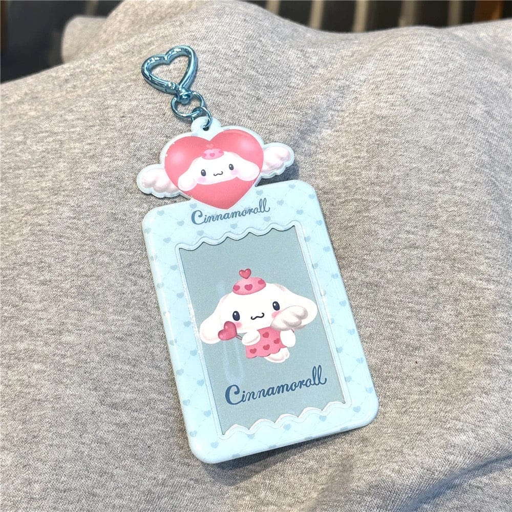 Photocard Angel Keychain Holder Kpop Heart