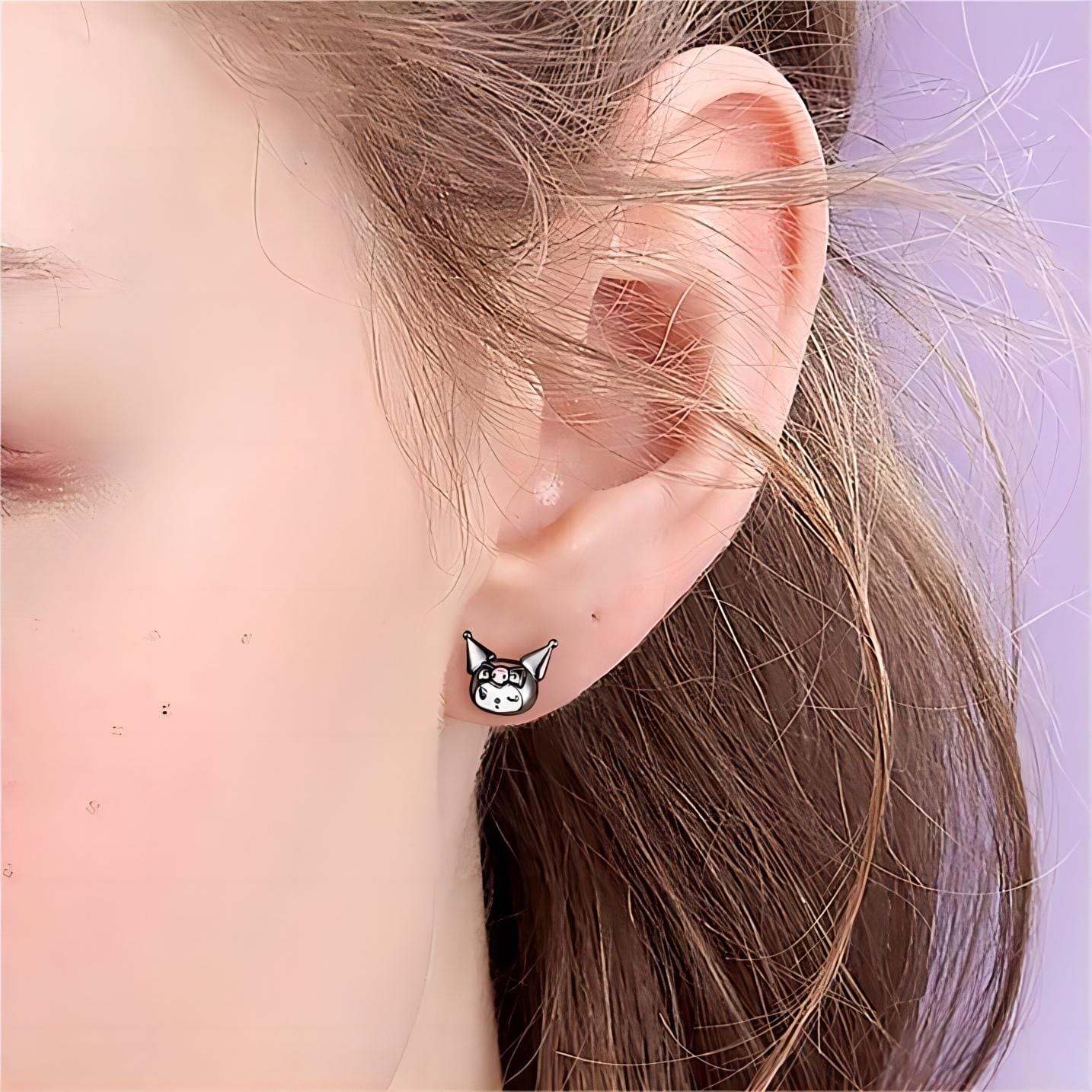 Sweet Black Cherry Kuro Earrings