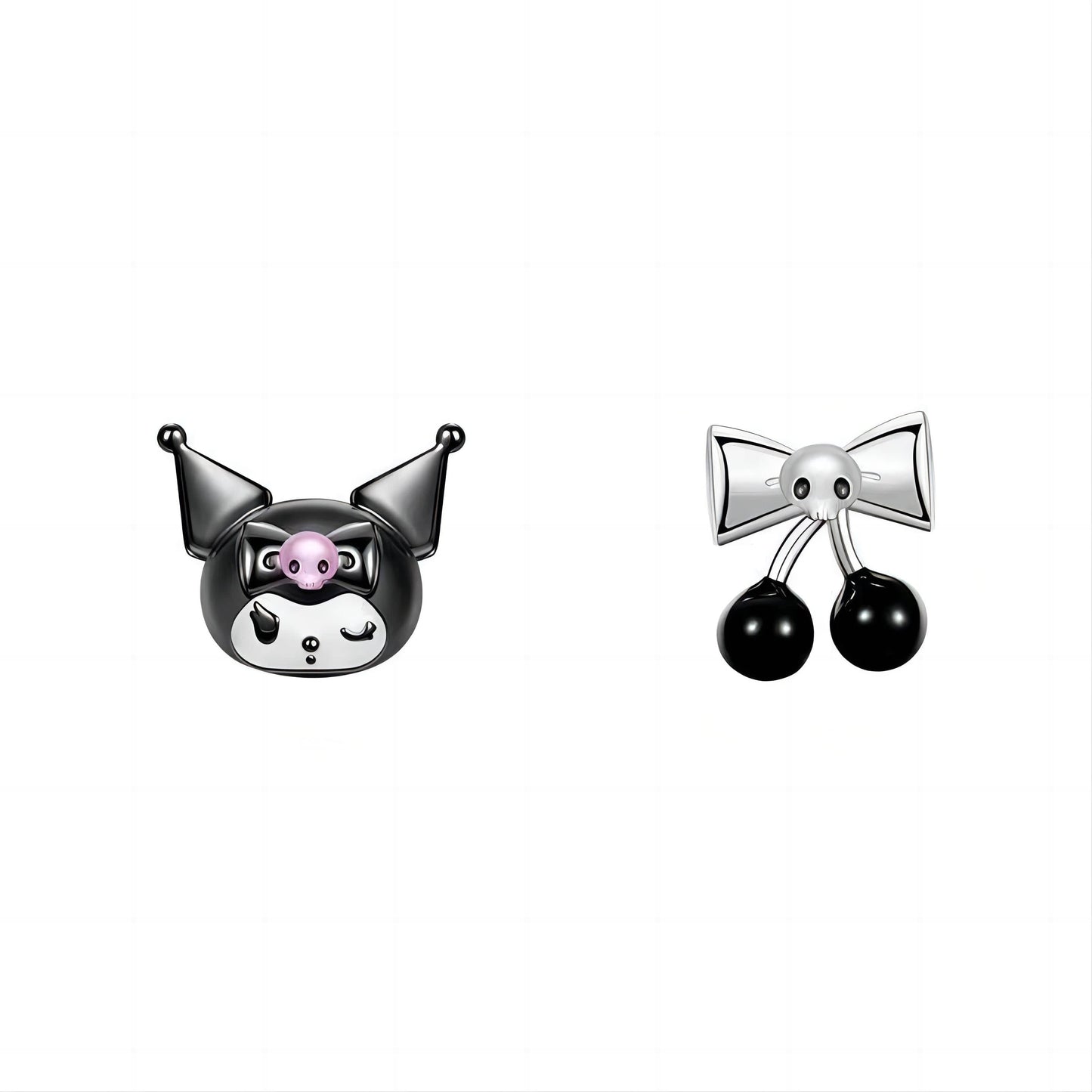 Sweet Black Cherry Kuro Earrings