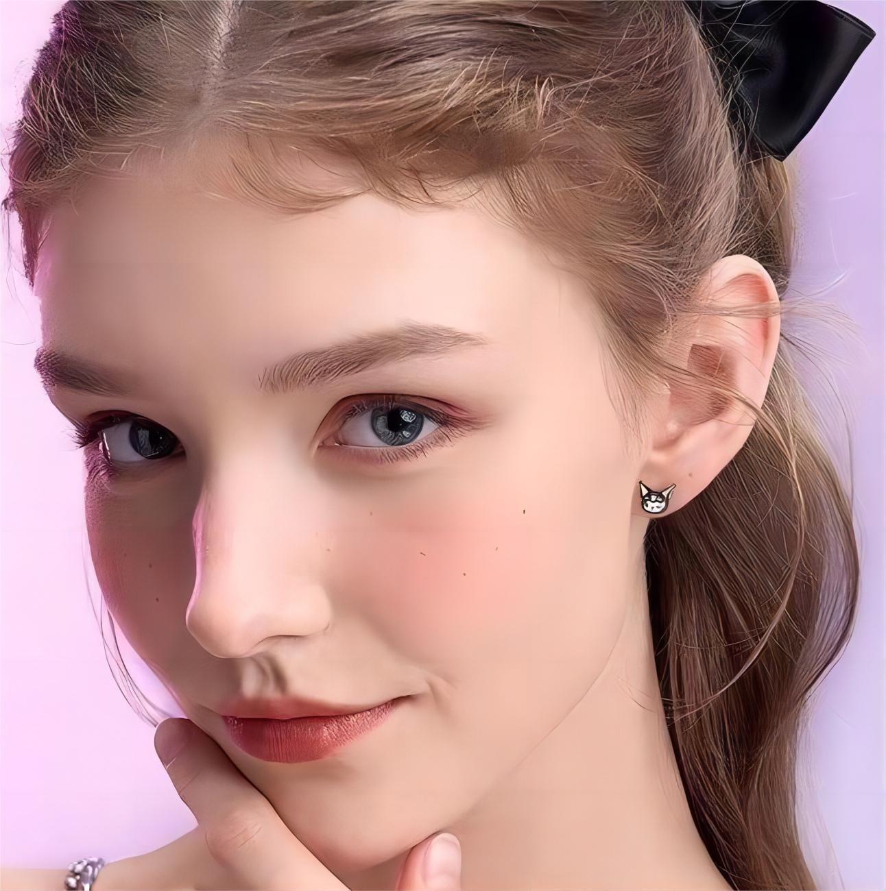 Sweet Black Cherry Kuro Earrings