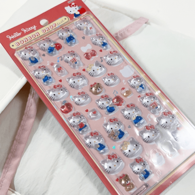 Cinna Kitty Stickers Decoration DIY 3D Crystal
